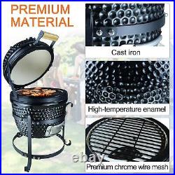 Ceramic Smoker Barbecue Pizza Charcoal Egg Oven Kamado BBQ Grill Cooking Baking