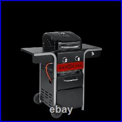 Char-Broil Gas2Coal 210 Hybrid Grill 2 Burner Gas & Coal Barbecue Grill (Black)