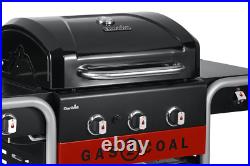 Char-Broil Gas2Coal 330 Dual Fuel BBQ 3 Burner Gas & Charcoal Grill with Side