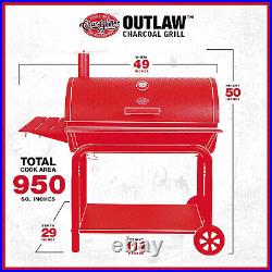 Char Griller 2137 Outlaw 1038 Square Inch Charcoal Grill/Smoker