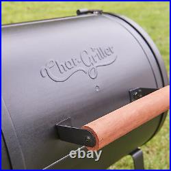 Char-Griller Table Top Grill and Side Fire Box Charcoal BBQ