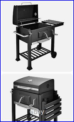 Charcoal BBQ Grill Barbecue Smoker Grate Garden Portable Outdoor