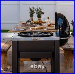 Charcoal BBQ Grill Large Smoker Barbecue Steel Garden Outdoor Portable Cooker