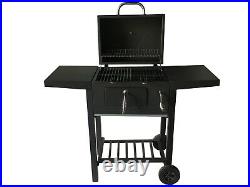 Charcoal Barbecue BBQ Grill Smoker Outdoor Portable in Garden 109 x 45 x 96