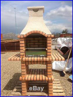 Charcoal Brick Barbecue with grill