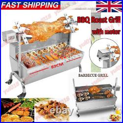 Charcoal Grill BBQ Outdoor Spit Rotisserie Machine Roast Oven Lamb Pig Goat Meat