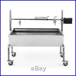 Charcoal Grill BBQ Outdoor Spit Rotisserie Machine Roast Oven Lamb Pig Goat Meat