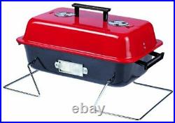 Charcoal Grill Iron Portable Compact BBQ Camping Picnic Garden Party RED