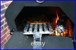 Charcoal wood fired outdoor pizza oven barbeque smoker and grill