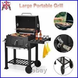 Charles Bentley Large Portable Grill Charcoal BBQ Outdoor 60x 45cm Cooking Area
