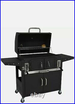 Classic Large 82cm American Grill BBQ Outdoor Smoker Barbecue Charcoal Garden
