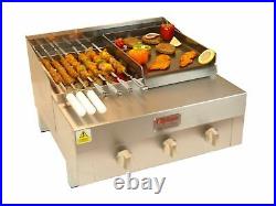 Commercial Flame Grill Charcoal Grill With Gas Griddle Hot Plate Char Grill Bbq