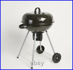 Compact Kettle Charcoal BBQ Black 57cm Grill Summer Seasonal Metal Barbecue