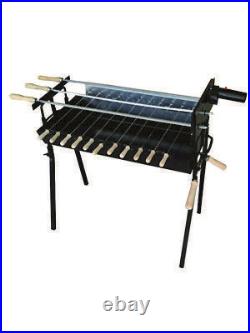 Cypriot Charcoal Rotisserie Barbecue Kebab Grill Foukou BBQ & Motor Extra Wide