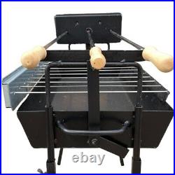 Cyprus BBQ Charcoal Rotisserie Barbecue Grill Modern Foukou Set and Motor