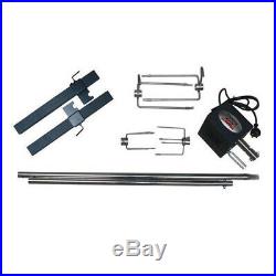 DIY 30kg Stainless Steel with Motor Spit Rotisserie Set Charcoal BBQ Grill