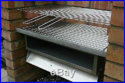 DIY Brick Charcoal BBQ & Cupboard Stainless Steel Grill