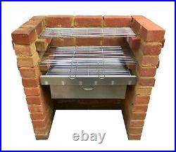 DIY Brick Charcoal BBQ Kit & Oven/Cupboard Chrome Plated Grill