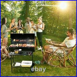 EU-AIRBIN Charcoal bbq Grill, Professional Barbecue Grill Outdoor Portable Smoke