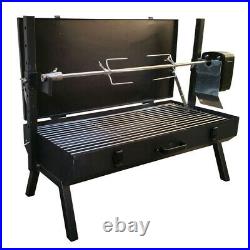 FC Portable 240v Mini Spit Camping Spit Roaster Rotisserie Charcoal BBQ Grill