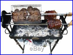 Flaming Coals Deluxe 3mm Cyprus Spit Roaster Rotisserie Charcoal BBQ Grill