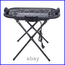 Folding 2in1 BBQ Grill Electric / Charcoal Barbecue Outdoor Patio Garden Picnic