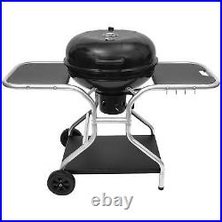 Garden Charcoal Barbecue Grill Trolley BBQ Patio Heating with Wheels