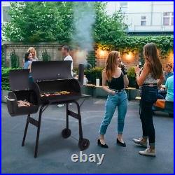 Garden Large Charcoal Barbecue BBQ Grill Outdoor Patio Party Portable with Wheel