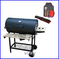 Garden Outdoor Classic Bbq With Tool Set Grill Black Portable Folding Patio