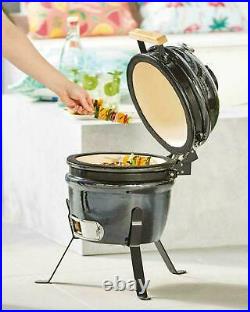 Gardenline Mini Kamado Ceramic BBQ Egg Barbecue Outdoor Cooking Fire Grill