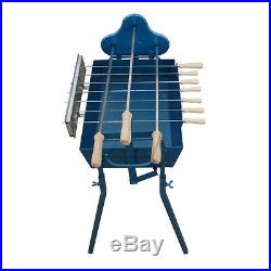 Greek Cypriot BBQ Rotisserie Charcoal Foukou Souvla Barbecue SMALL + motor grill