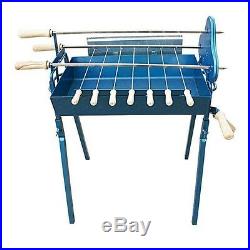 Greek Cypriot BBQ Rotisserie Charcoal Foukou Souvla Barbecue SMALL + motor grill