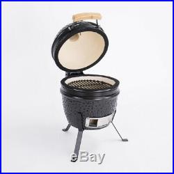 GrillChef Mini Ceramic Kamado Junior Charcoal BBQ Grill Portable Landmann 11820