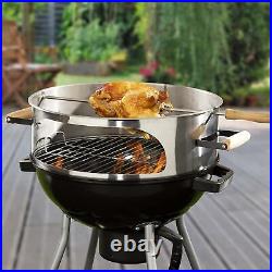 Grill BBQ Rotisserie Ring Oven Non Stick Baking Outdoor Summer Picnic