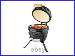 Grill Meister Ceramic Barbecue Japanese Style Mini Kamado BBQ Smoker 110-370C