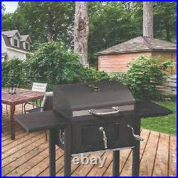 Hairy Bikers Charcoal Trolley BBQ Grill Barbecue Smoker with Wheels Outdoor Patio