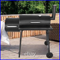 Heavy Duty Barbecue Grill BBQ Outdoor Charcoal Smoker w Grill Mesh Garden Party