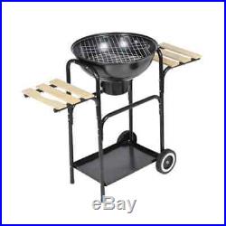 Heavy Duty Charcoal Barrel BBQ Grill Garden Barbecue Outdoor Smoker Work Area