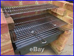 Heavy Duty DIY Brick Charcoal BBQ & Oven/Cupboard Stainless Steel Grill Second
