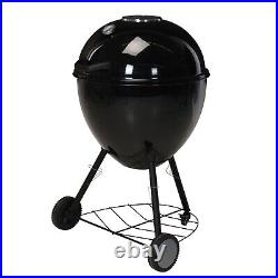 Heavy Duty Egged Shaped Style BBQ Charcoal Grill Outdoor Garden With Wheels