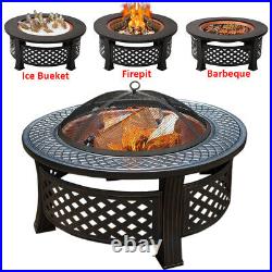 Heavy Duty Garden Grill BBQ Barbecue Heating Furnace Smoker Cooker Cooking Unit