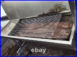 Height Adjustable Mobile Stainless Steel Charcoal BBQ Grill. Ref P03/21