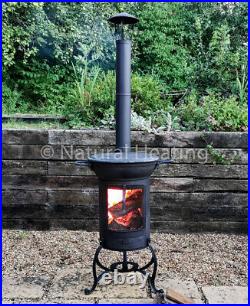 Hellfire BLAZE BBQ Outdoor Stove Chiminea Patio Heater Cooking Grill Fire Pit