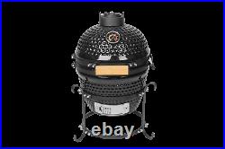 Higoshi 13 BLACK Ceramic Kamado Egg Cooking BBQ Outdoor Grill Next day delivery