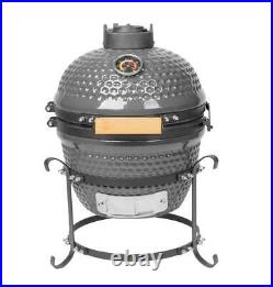 Higoshi 13 GREY Ceramic Kamado Egg Cooking BBQ Outdoor Grill Next day delivery