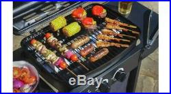 Home 2 Burner Gas BBQ with Side Burner Bbq Barbecue Grill Charcoal Cooking