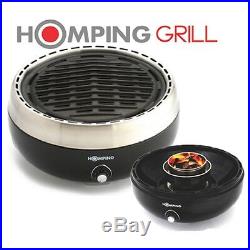 Homping Grill Ultimate Portable Charcoal BBQ Grill. Produce Less smoke BLACK