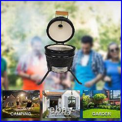 Kamado 13 Ceramic Mini BBQ Grill Smoker Egg Charcoal Barbecue Cooking Oven