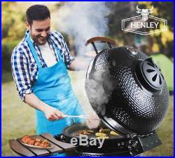 Kamado 24'' BBQ GRILL SMOKER CHARCOL BARBEQUE OUTDOOR WITH FREE GIFT