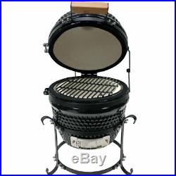 Kamado BBQ Grill Smoker Ceramic Egg Charcoal Table Cooking Oven Outdoor 13